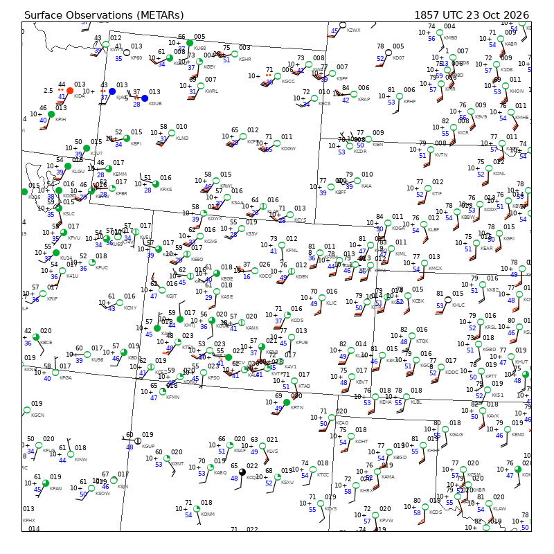 METAR plot