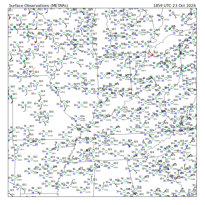METAR plot