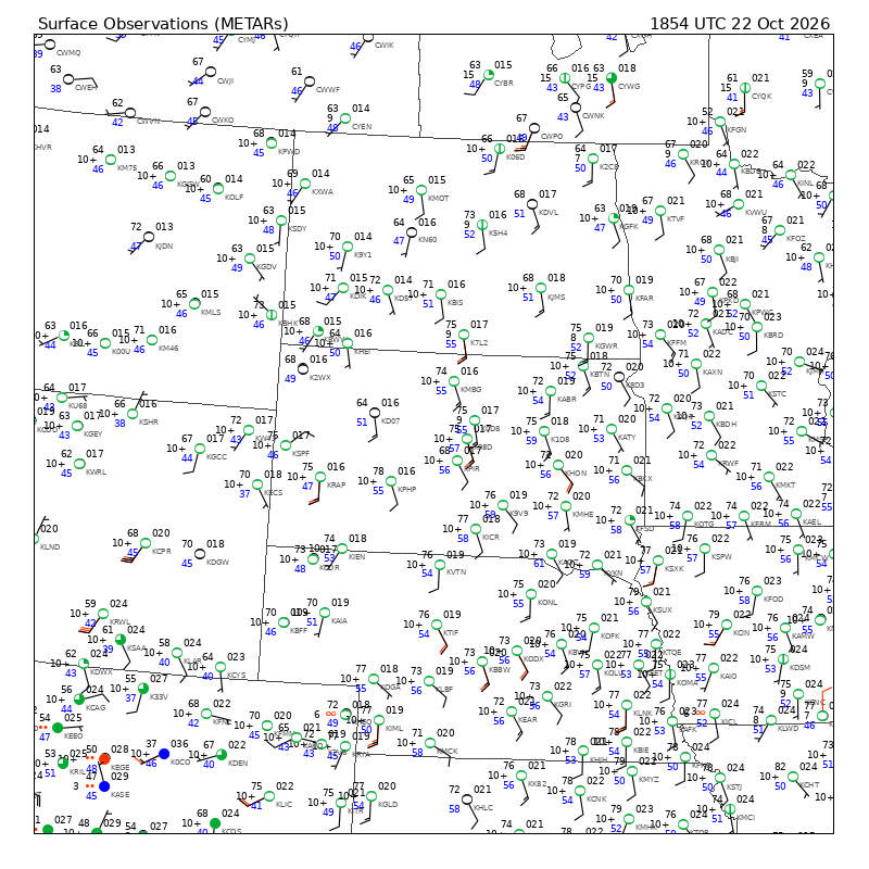METAR plot