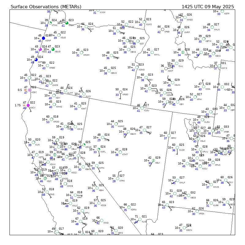 METAR plot